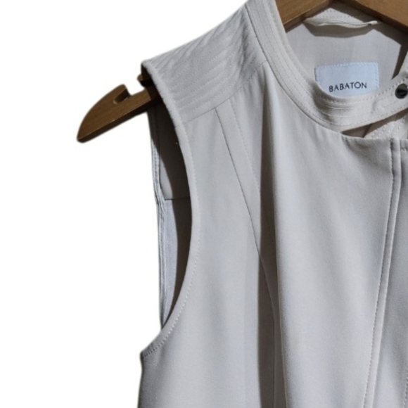 Aritzia Babaton Women's Off-white Sleeveless Jacket - Picture 3 of 6